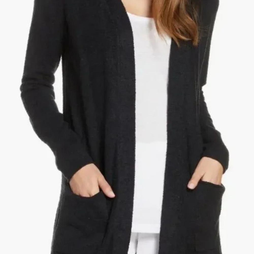 Barefoot Dreams Black Cardigan Sweater